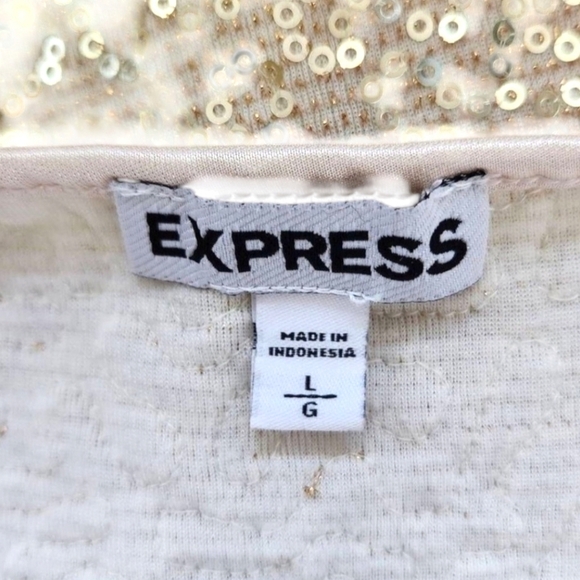 Express NWT Gold Sequin Camisole Tank - Picture 5 of 5
